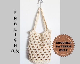 Boho Market Bag Crochet Pattern PDF