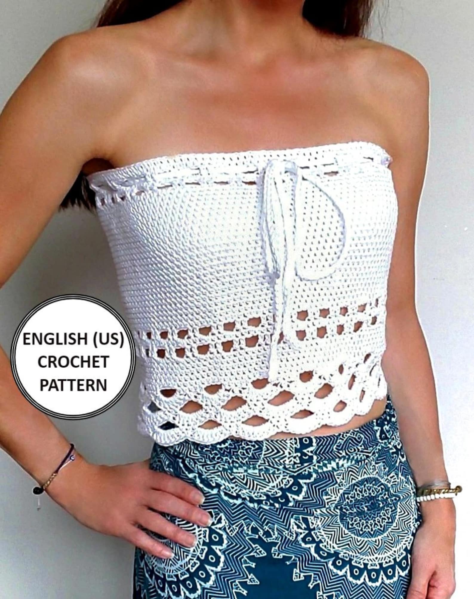 17+ Crochet Tube Top Pattern Cropped Tube Top Crochet Pattern PDF, Summer Crochet, Beach Top
