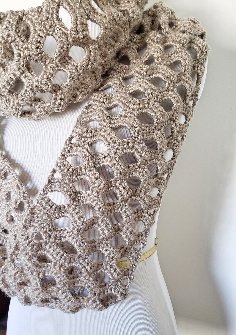 Shell Crochet Infinity Scarf Pattern - Etsy