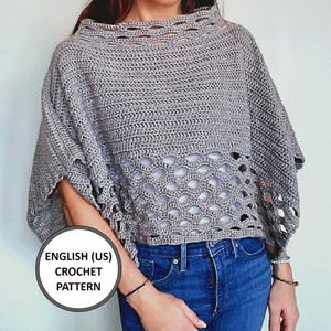 Wrap Me In A Shell Poncho Crochet Pattern PDF Easy