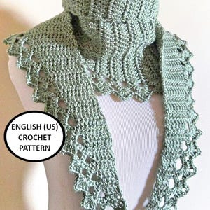 Crochet Pattern - The Abalone Scarf Pattern PDF Easy Beginner