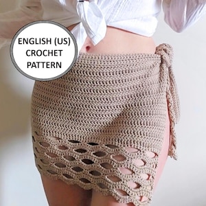Shell Beach Sarong Skirt Crochet Pattern PDF Easy