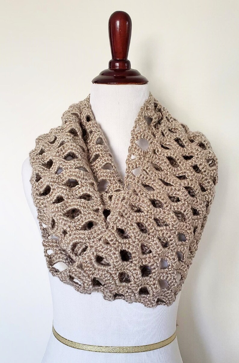 Shell Crochet Infinity Scarf Pattern - Etsy