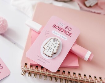 Oh So Science Lab Coat Pin