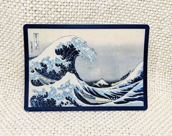 Japanese Hokusai Wave Cat 3.5 Vinyl Sticker
