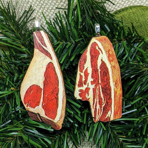 Steak christmas ornament Clearance