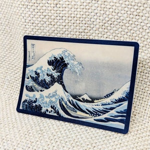 Vintage Hokusai Sticker / Bumper Sticker / Vinyl Sticker / Vintage Image / Phone Sticker / Laptop Sticker / Japanese Wave Art Sticker image 3