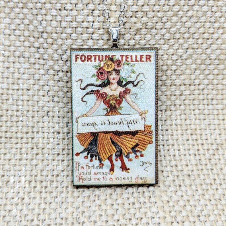 Fortune Teller Necklace / Fortune Teller Jewelry / Vintage Etsy