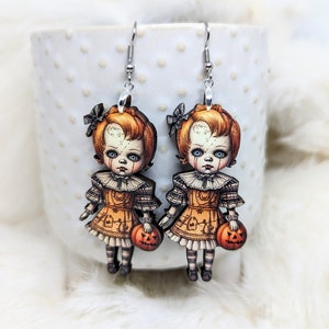 Creepy Doll Earrings / Weird Earrings / Creepy Earrings/ Doll Jewelry / Creepy Jewelry / Halloween Earrings