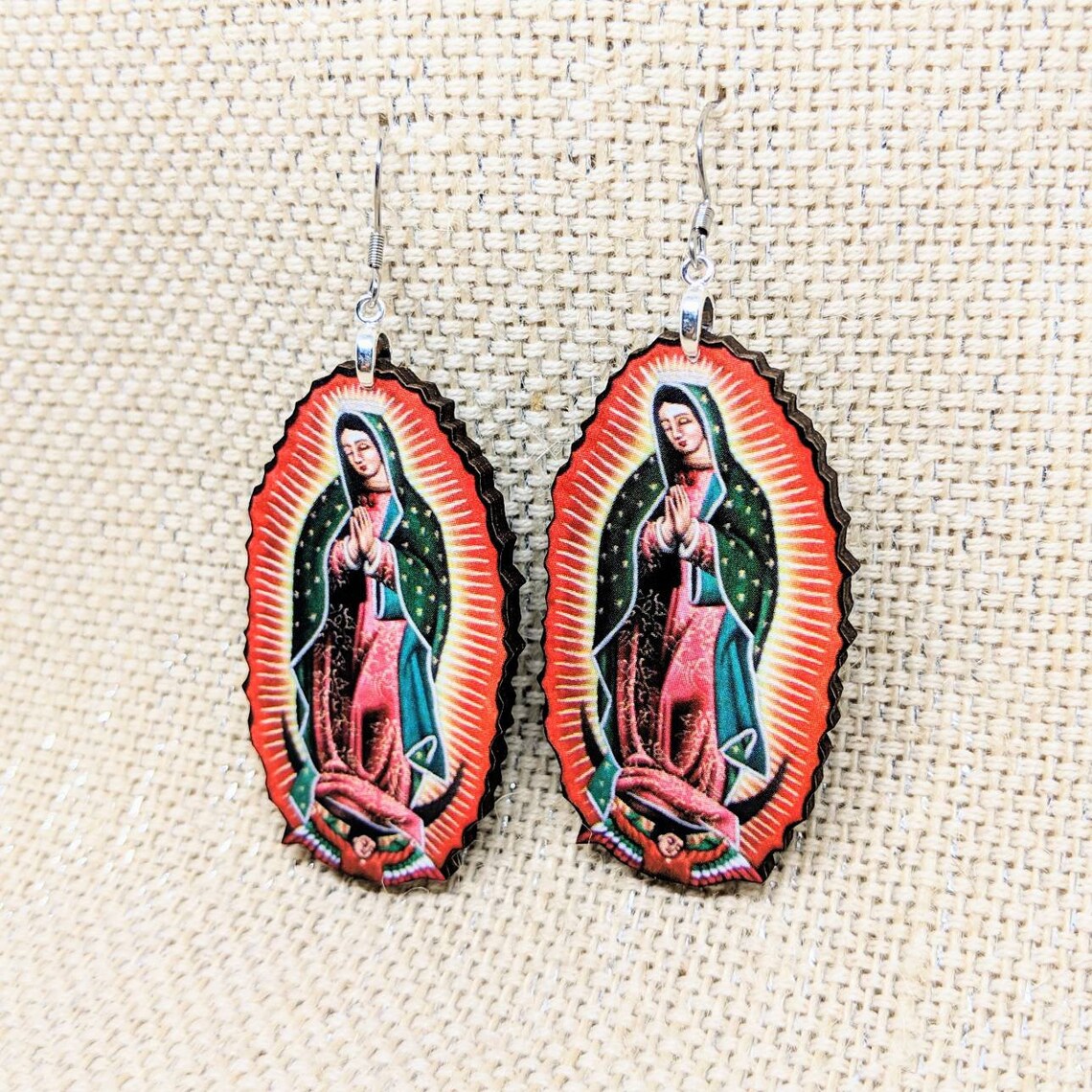 Virgin Mary Earrings / Religious Earrings / Our Lady Etsy