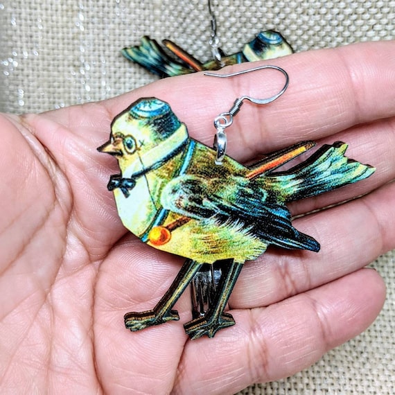 Victorian Bird Earrings
