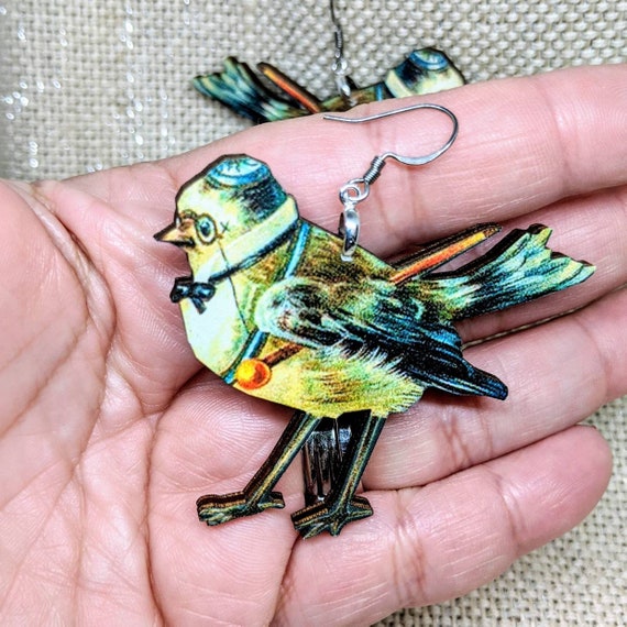 Victorian Bird Earrings