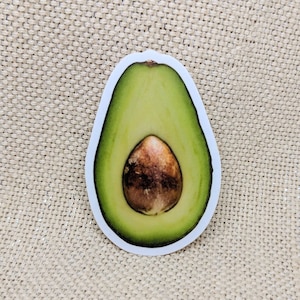 Avocado Sticker: Fade Resistant Vinyl, Foodie Gift
