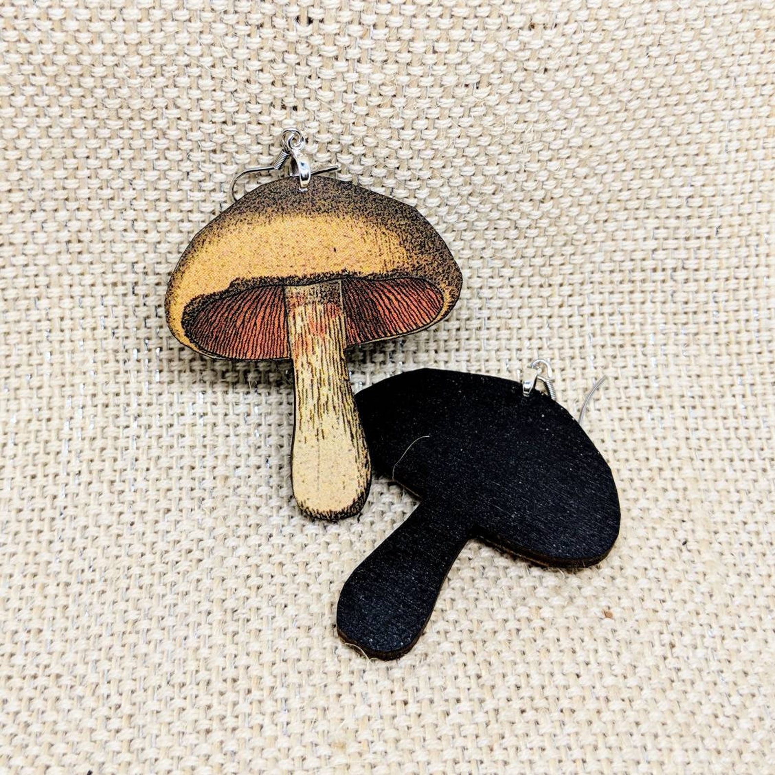 Mushroom Earrings / Fungus Earrings / Mushroom Jewelry / Food Etsy