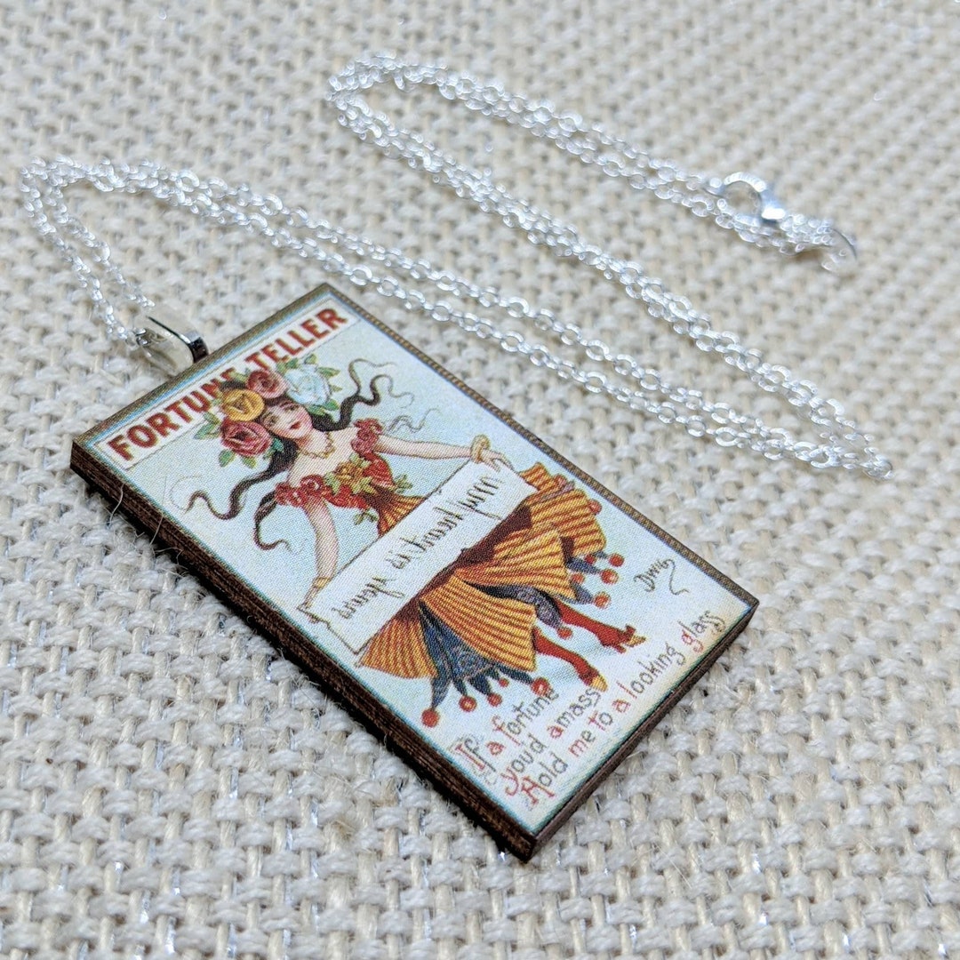 Fortune Teller Necklace / Fortune Teller Jewelry / Vintage Fortune