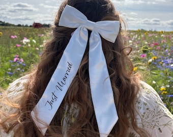 Just Married Bridal Bow