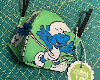 Vintage Smurf gezichtsmasker