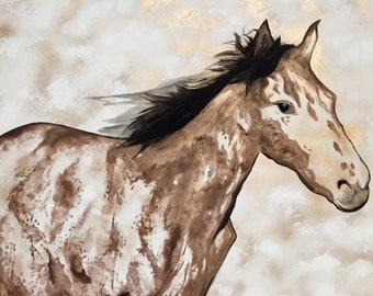 Origineel paardenschilderij