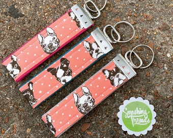 Frenchie schoudertasje sleutelhanger