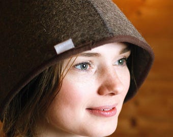 Sauna hat, 100% wool sauna hat, great sauna gift, finnish sauna accessories, nice felt hat, scandinavian design, cute christmas gift