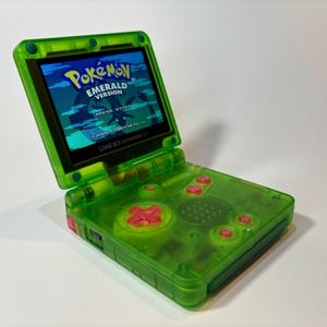 任天堂 ゲームボーイアドバンス GBA SP 透明クリアパープル