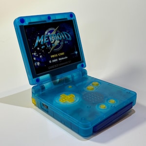 任天堂 ゲームボーイアドバンス GBA SP 透明クリアパープル
