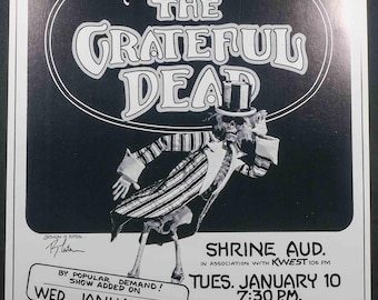 1974年 randy tuten grateful dead poster Grateful Dead 1974 Concert Poster: A Day on the Green, Randy Tuten