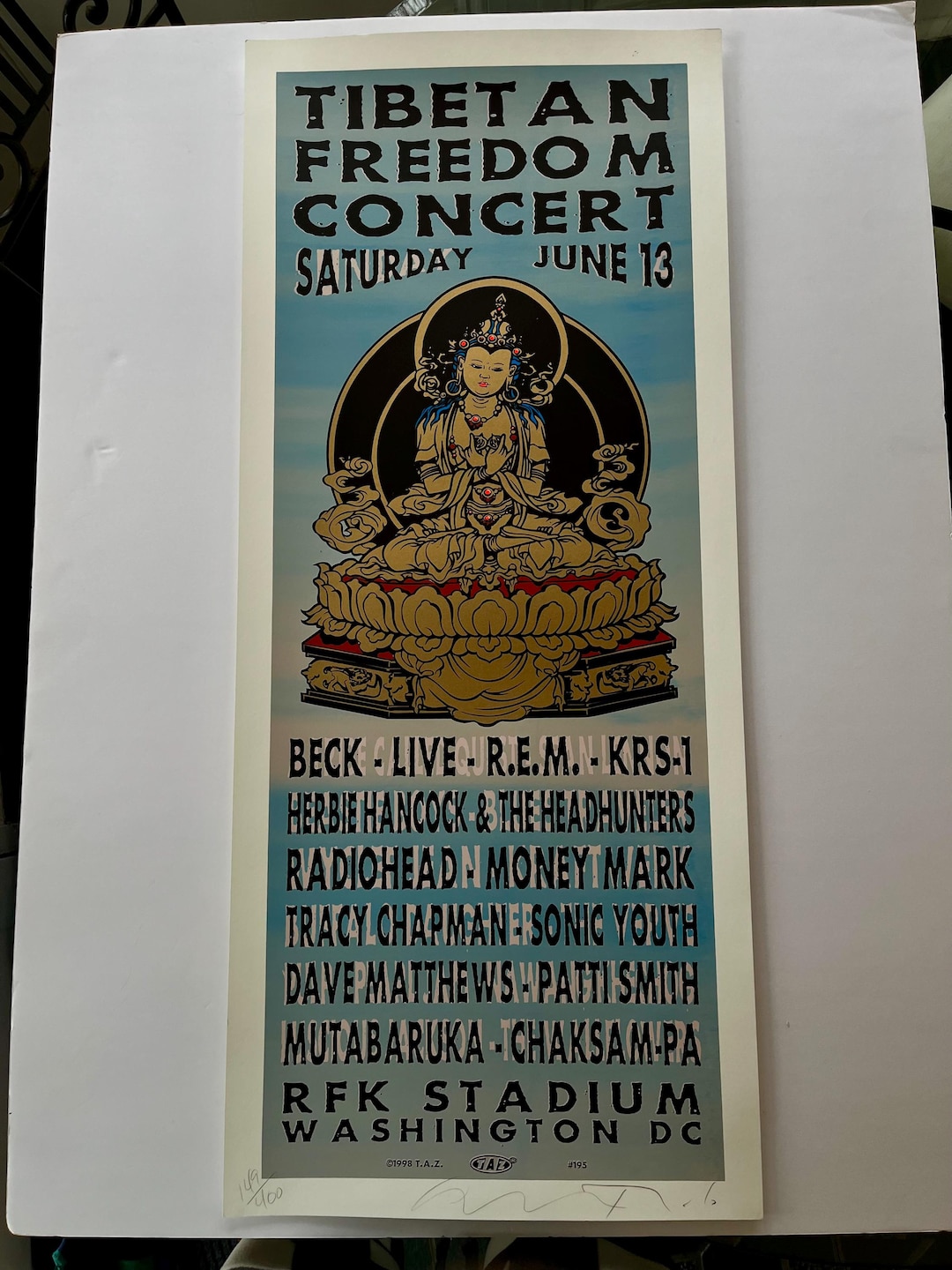 Taz Tibetan Freedom Concert Washington D.C. June 13 1998 Concert
