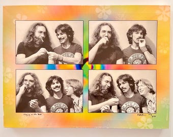 Toile en édition limitée signée Grateful Dead 1978 « Playing in the Band » par Peter Simon (#/175)