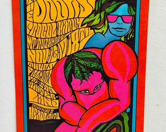 Carte postale originale The Doors Fillmore Auditorium 1967 Jim Blashfield BG-93