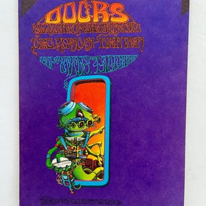The Doors West Evans Denver CO 1967 Rick Griffin FDD-18 Original Postkarte