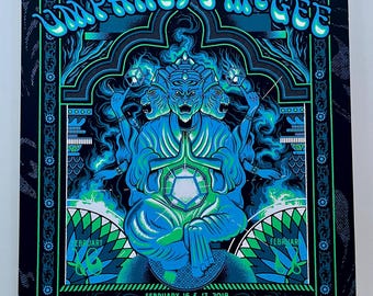 Umphrey's Mcgee Ashville N.C 2018  Paul Kreizenbeck Original Concert Poster