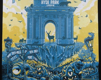 Josh Townshend Pearl Jam 2022 London Concert Poster - Etsy