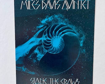 David Singer Grateful Dead Miles Davis Fillmore West 1970 BG-227-OPC-A Original Postcard