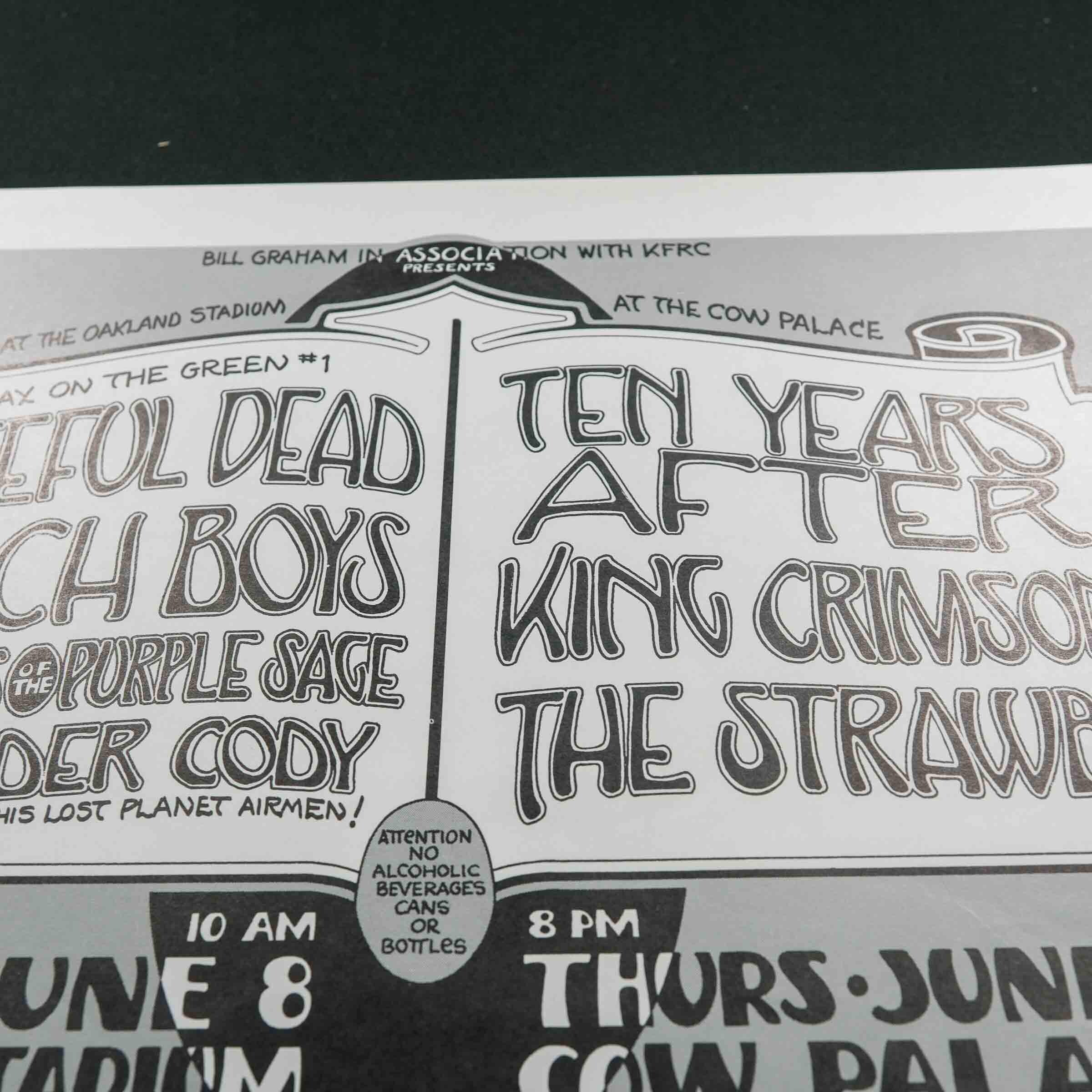 Randy Tuten Grateful Dead and Beach Boys 1974 Concert Poster - Etsy