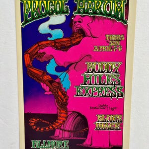 Procol Harum Fillmore West 1969 Greg Irons BG-167 Oryginalna pocztówka