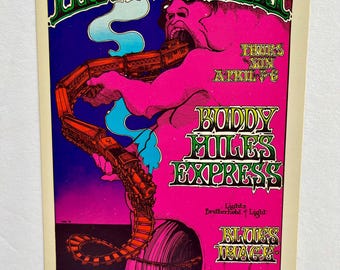 Carte postale originale Procol Harum Fillmore West 1969 Greg Irons BG-167