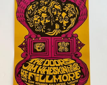 The Doors Chuck Berry 1967 Original Concert Poster at Winterland