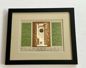 Carte postale encadrée Led Zeppelin The Byrds Fillmore, Berkeley, Oakland 1970 BG-246