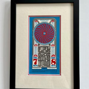 Grateful Dead Jefferson Airplane Winterland Original Postkarte 1966 BG-30 Weswänson