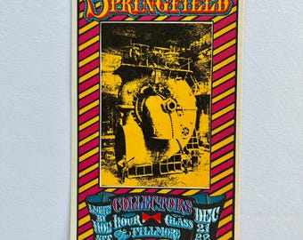 Buffalo Springfield Fillmore Auditorium 1967 Alton Kelley Stanley Mouse BG-98 Original Postcard