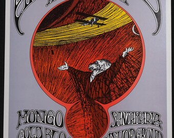 Grateful Dead 1974 Concert Poster: A Day on the Green, Randy Tuten