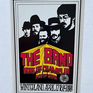 Randy Tuten The Band Sons of Champlin Fillmore West 1969 BG-169 OPC-A Postal original