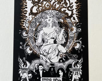 Emek Black Crowes Cleveland Music Hall 1995 Original Concert Poster