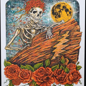 Nathaniel Deas Dead and Company 2021 Red Rocks Concert Poster