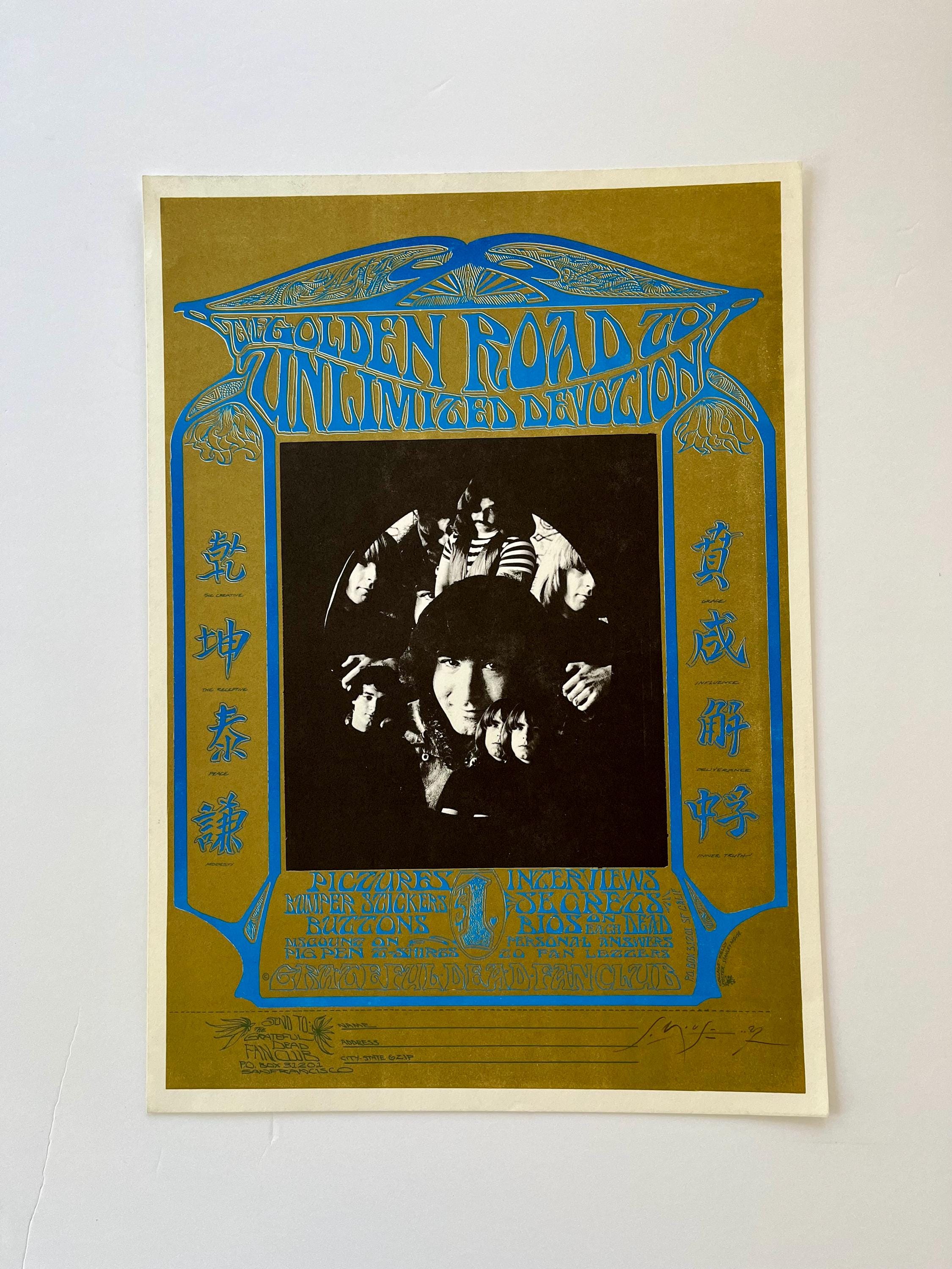Stanley Mouse Alton Kelley Grateful Dead Fan Club 1967