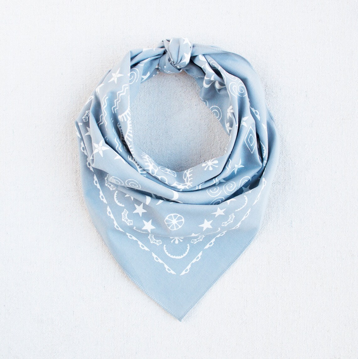 Bandana for Women Grey 100% Cotton Bandana USA Made Hand  Etsy
