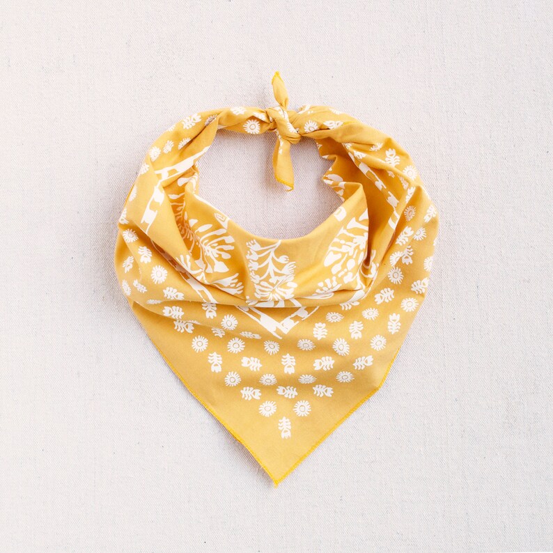 Bandanas for Women Golden Yellow Bandana Made in USA Hand Etsy UK
