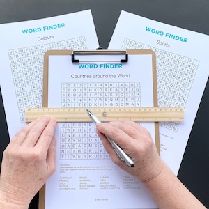 Dementia Activities: Word Finder & Word Search for Seniors (Digital Download)