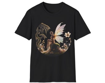 Fairy | Graphic T-Shirt | Nature | Fantasy | Forest | Book lover shirt | Unisex Soft Style Tee